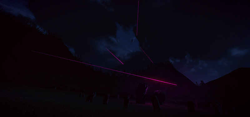 Connor Sherlock Searing Beams of Light Art